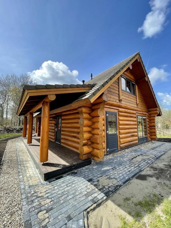Unieke Houten Villa Met Sauna In Twente - 5P Den Ham Kültér fotó