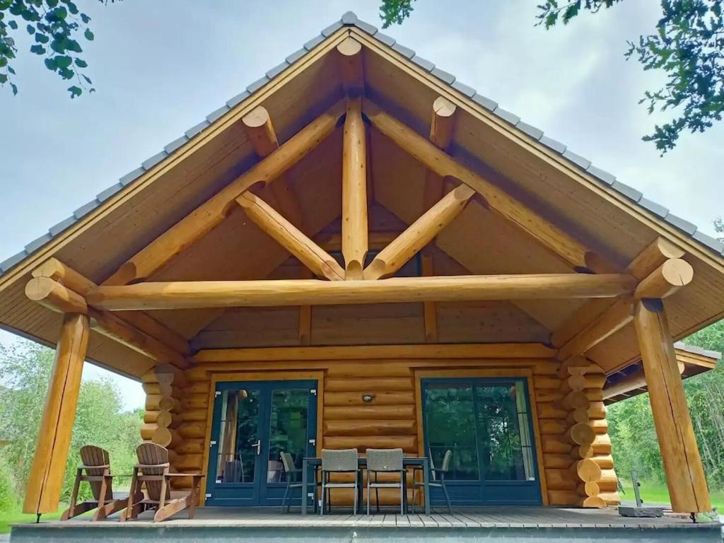 Unieke Houten Villa Met Sauna In Twente - 5P Den Ham Kültér fotó