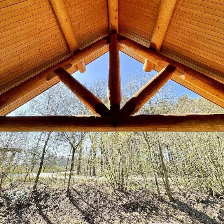 Unieke Houten Villa Met Sauna In Twente - 5P Den Ham Kültér fotó
